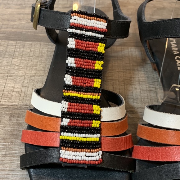 Tamara Catz beaded boho sandals size 38 - Picture 3 of 9